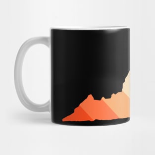 Virginia State Retro Map Mug